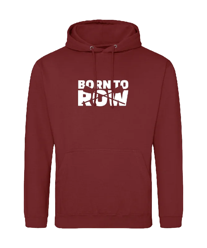 Graphic Print Hoodie-Born to Row Hoodie