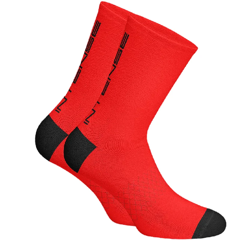 Cozy Warm Winter Socks-Intense Logo Sock - 2-Pack - Red-Black