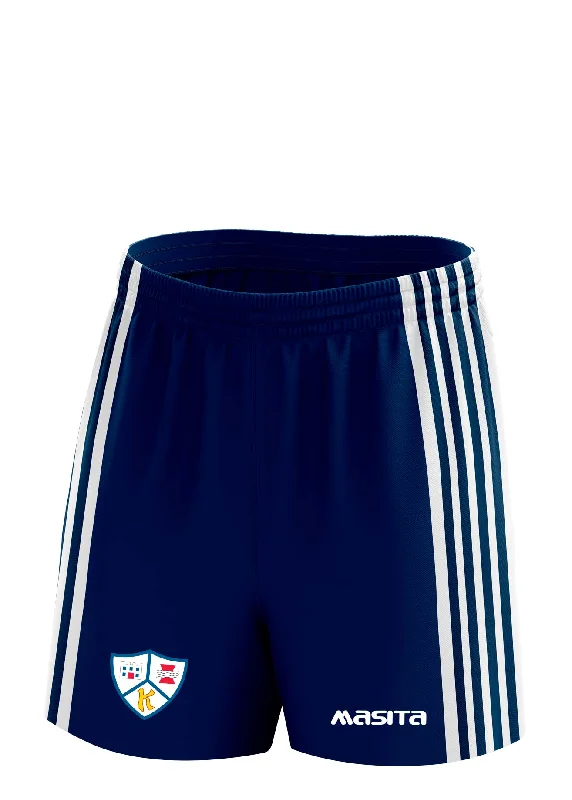 Athletic Jogging Shorts-Keel GAA Navy Away Shorts Adult