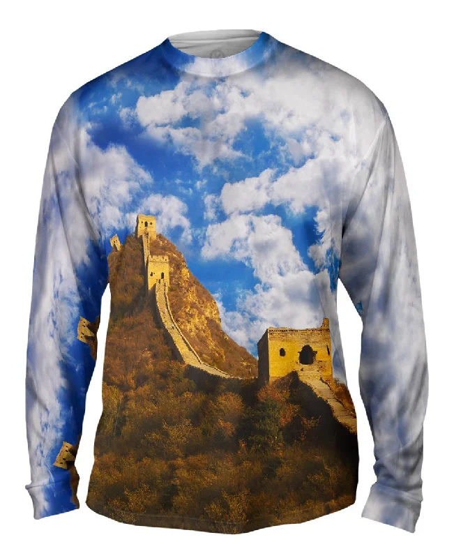 Soft Casual Long Sleeve Shirt-Great Wall Of China 2