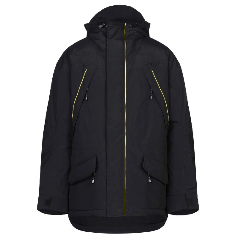 Trendy Varsity Jacket-Napapijri Epoch 1 Padded Black Jacket