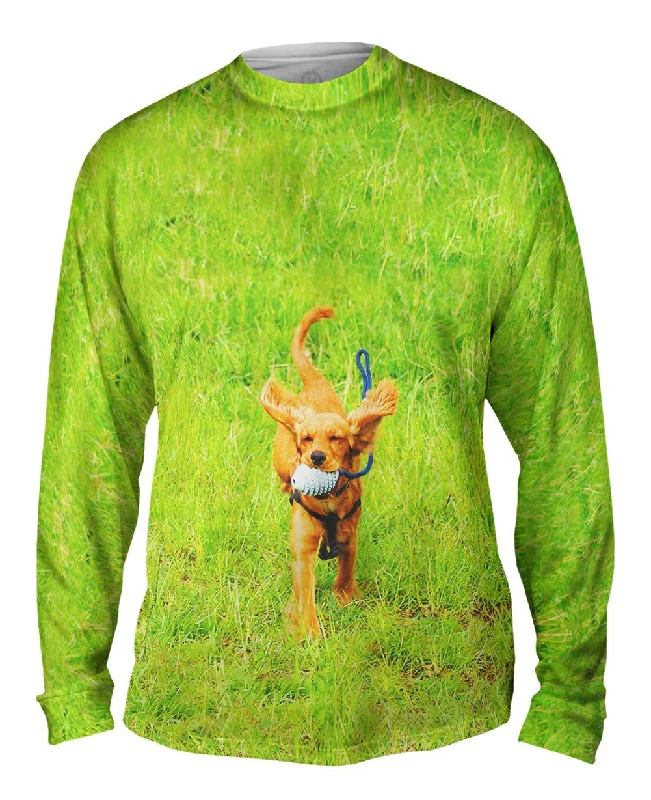 Trendy Graphic Long Sleeve-Excited Cocker Spaniel