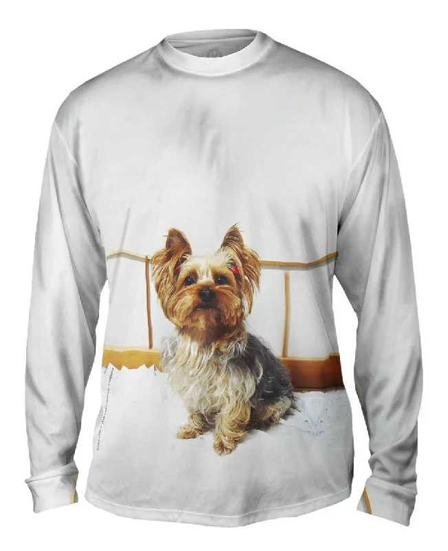 Custom Team Logo Long Sleeve-Fancy Yorkshire Terrier