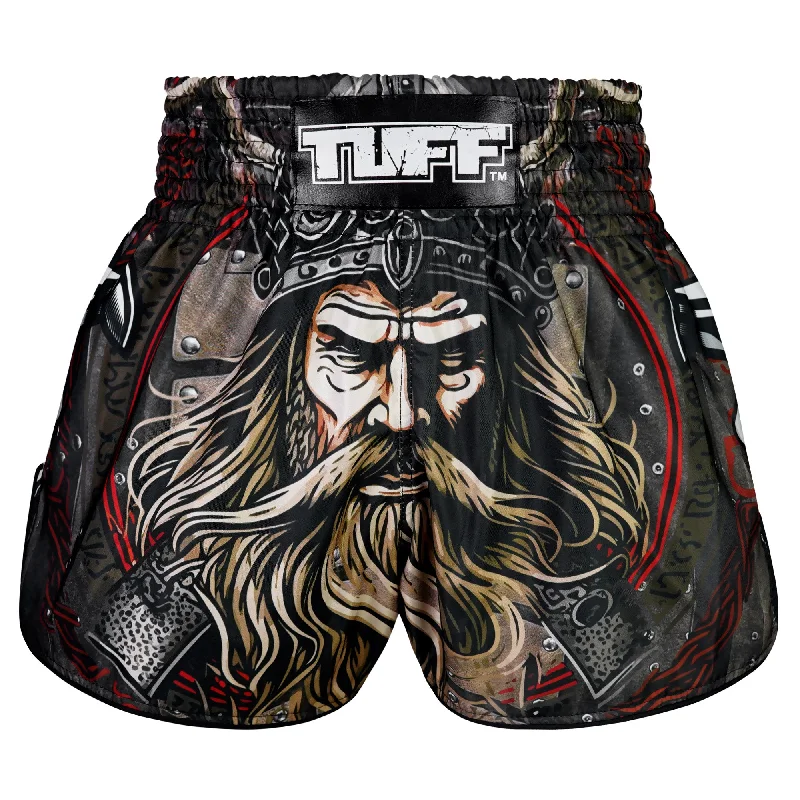 Outdoor Hiking Shorts-Tuff Muay Thai Shorts TUF-RMS120-BRN