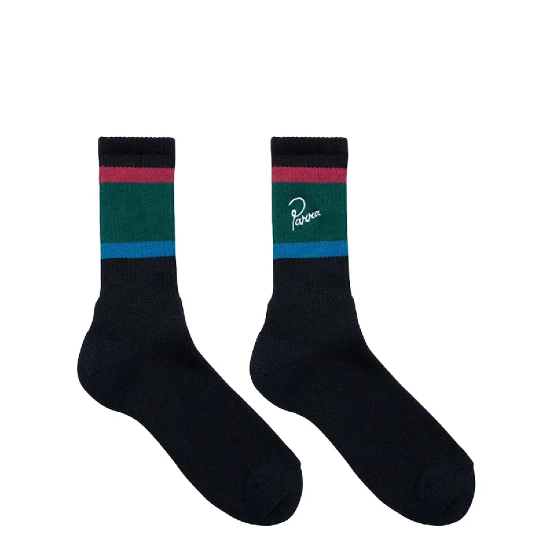 Relaxed Fit Socks-SCRIPT LOGO CREW SOCKS