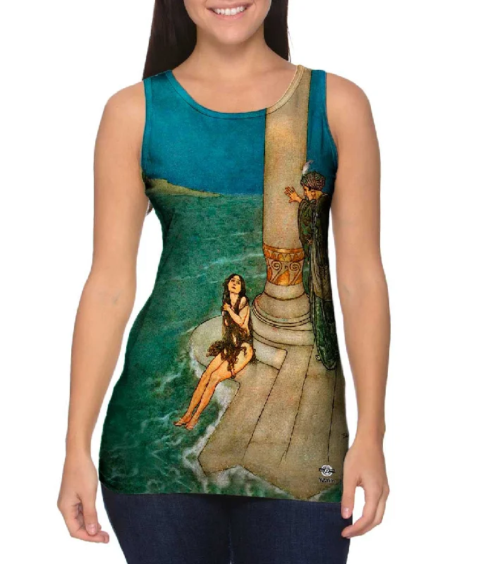 Trendy Tie-Dye Tank Top-Edmund Dulac - "The Mermaid" (1911)