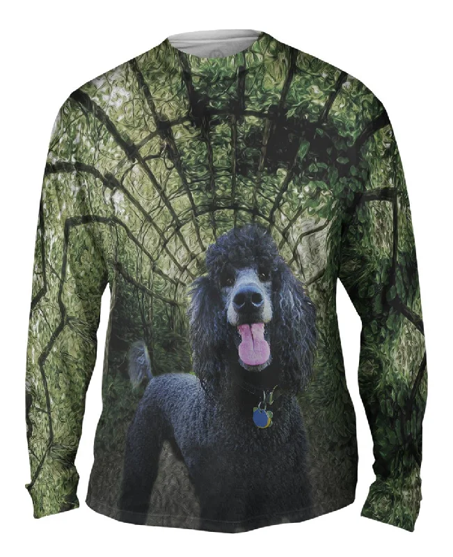 Trendy Logo Long Sleeve Shirt-Garden Ivy Poodle