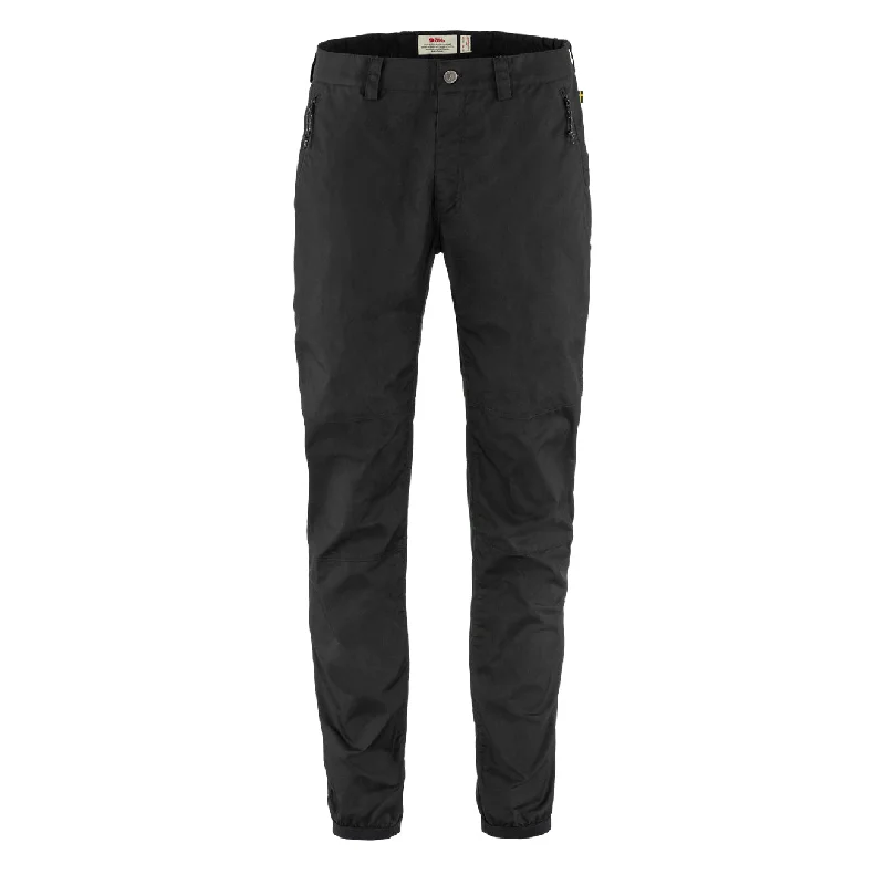 Warm Thermal Pants-Fjallraven Vardag Trousers Black