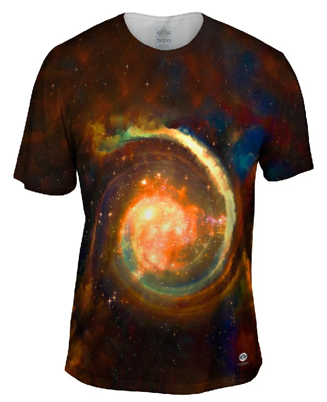 Personalized Graphic T-shirt-Space Galaxy Virtual Ring Nebula