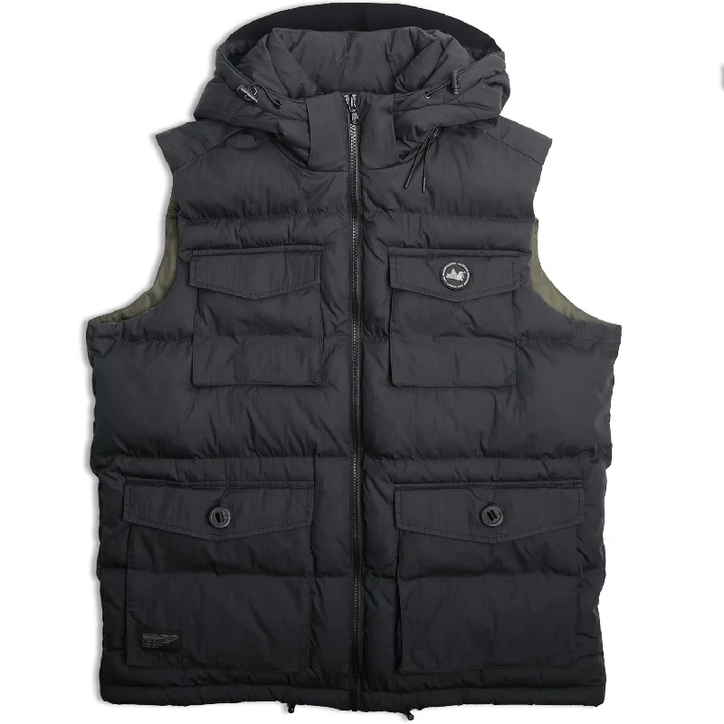 Trendy Zip Hoodie Jacket-Alpha Gilet Black