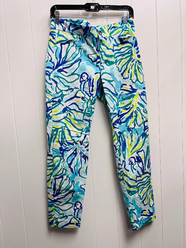 Custom Team Pants-Pants Designer By Lilly Pulitzer In Blue & Yellow, Size: 6