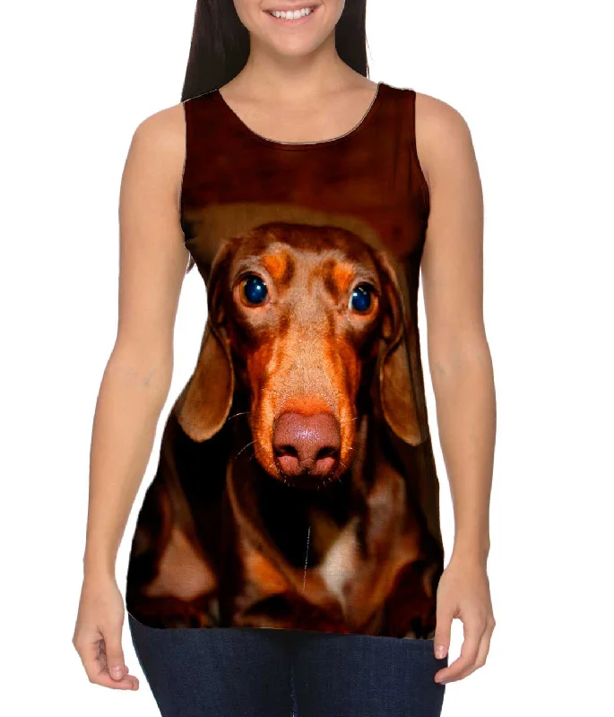 Comfortable Workout Tank-Dachshund Cuteness