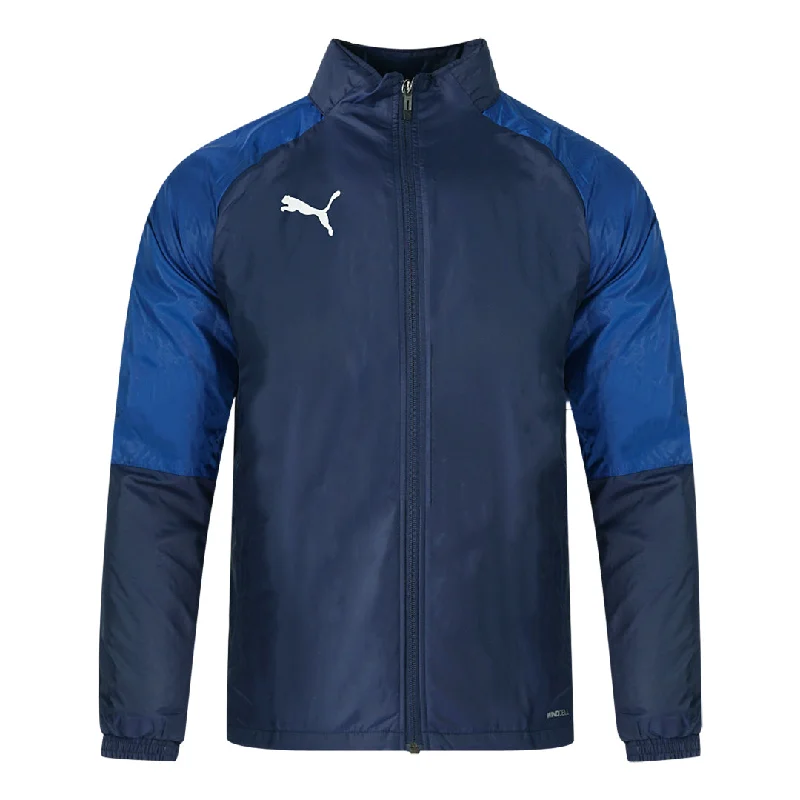 Soft Wool Blend Jacket-Puma Windcell Lined Blue Training Jacket