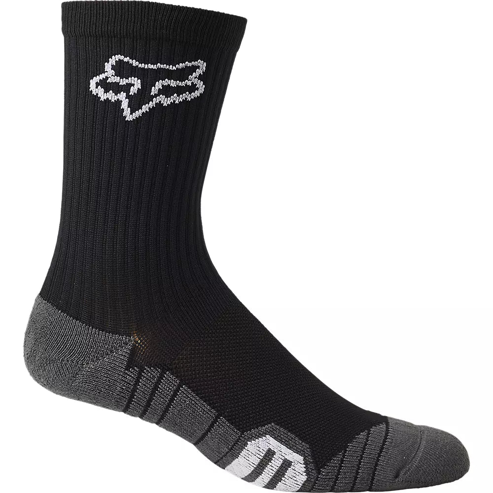 Fun Patterned Crew Socks-Fox Racing 6" Ranger Cushion Sock - Womens - Black