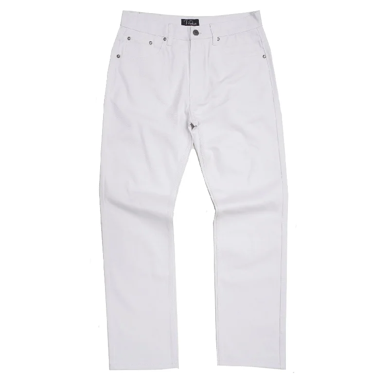 Casual Style Chinos Pants-V1761 Veno Twill Denim Jeans - White