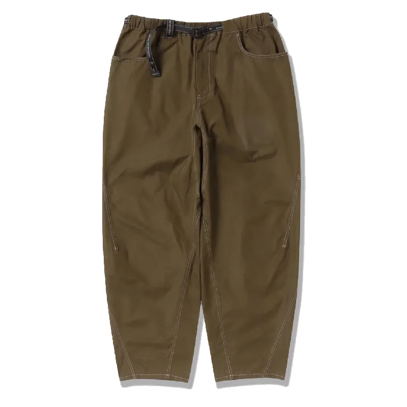 Trendy Cargo Joggers-And Wander High Count Cloth Wide Pants Dark Khaki