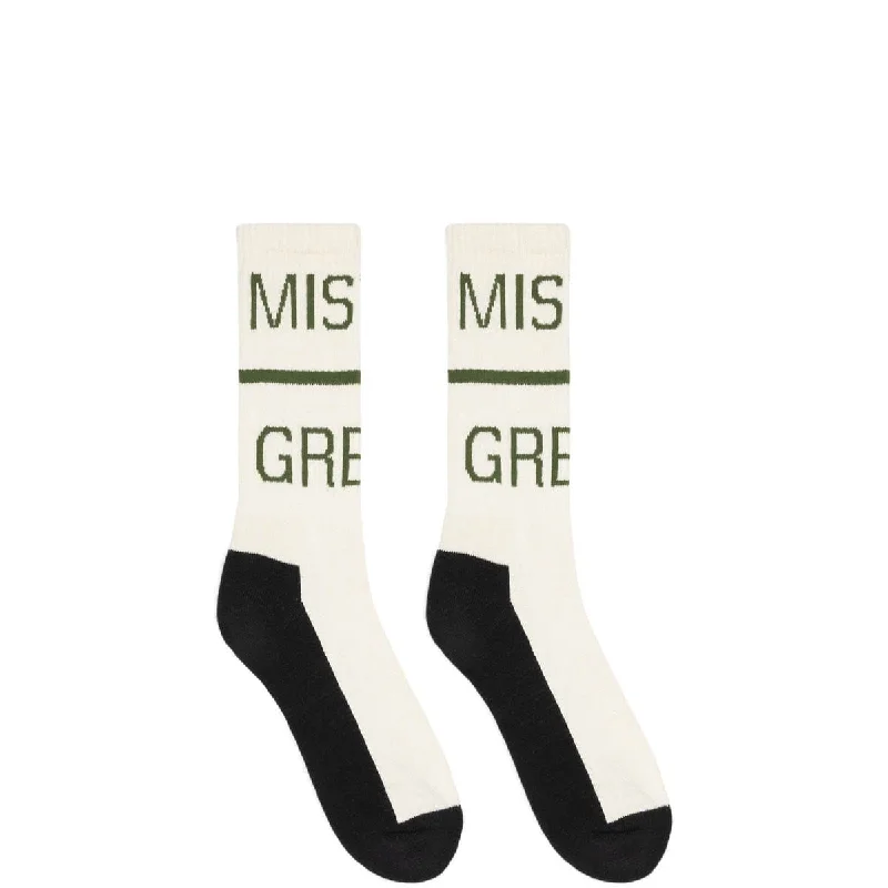 Classic Patterned Socks-MISTER GREEN SWISS WORDMARK SOCKS