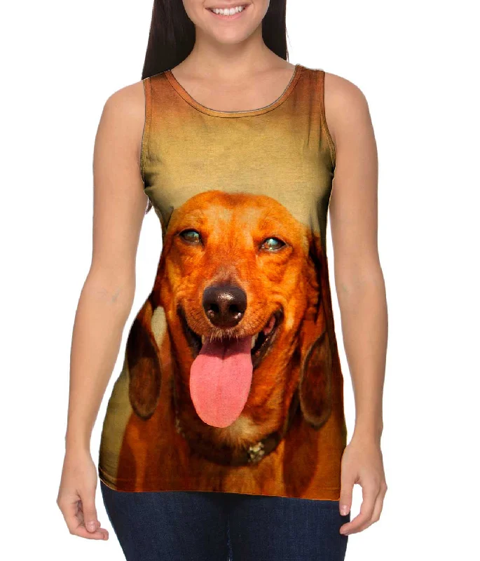 Motivational Quote Sleeveless-Dachshund Sunshine