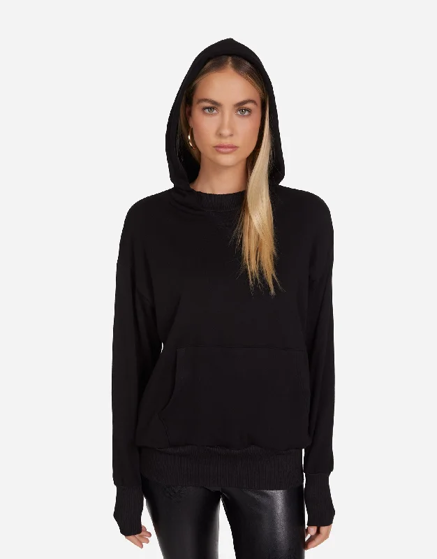 Cool Streetwear Hoodie-Fleming Black