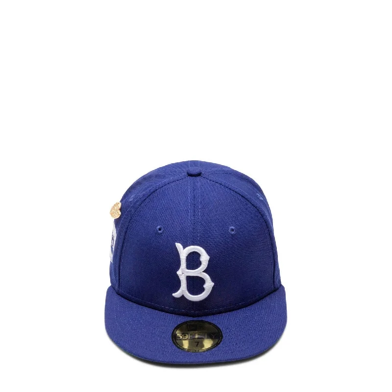 Classic Fedora Hat-59FIFTY BROOKLYN DODGERS (1955) LOGO HISTORY FITTED CAP