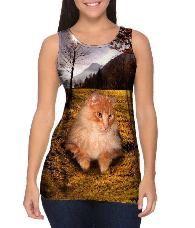 Slim Fit Workout Tank-Cool Hill Cat