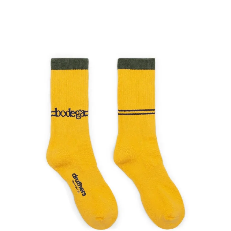 Fashionable Color Block Socks-x Druthers SERIF EVERYDAY SOCK