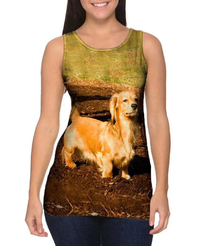 Classic Sleeveless Tank-Dachshund Hates Mud