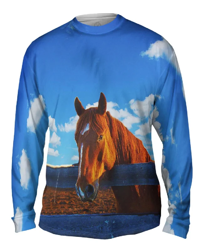 Casual Style Long Sleeve Top-Fearless Stable Horse