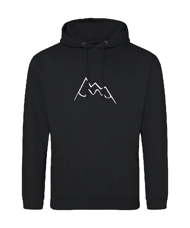 Cozy Fleece Hoodie-Snowy Mountains Hoodie