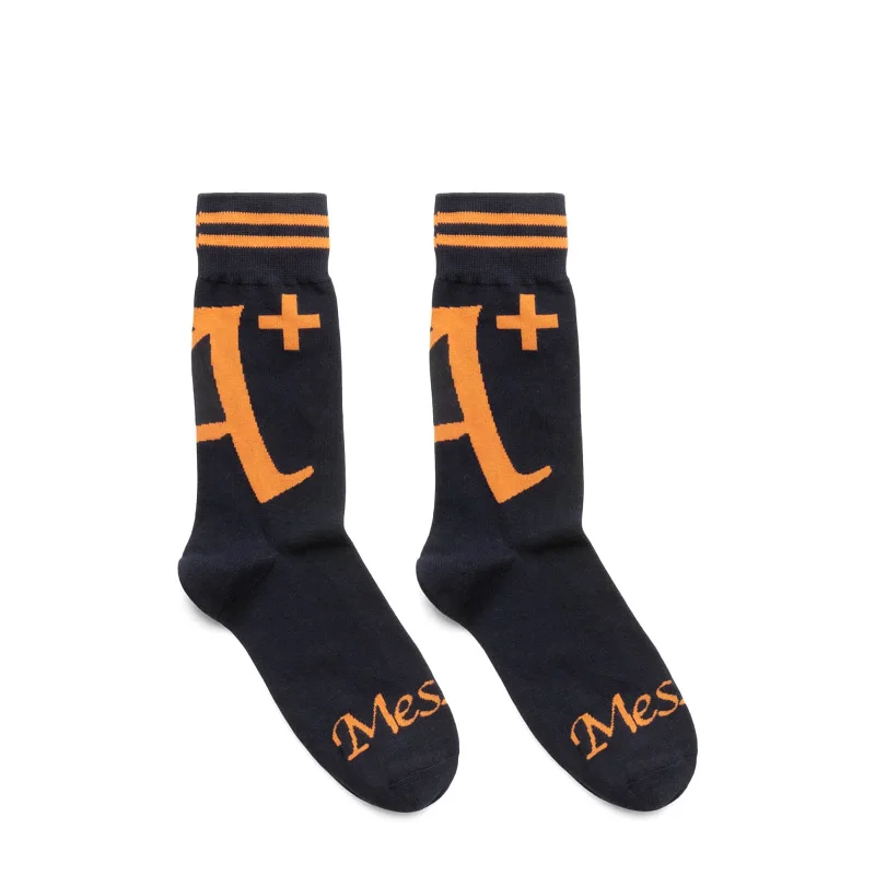 Stylish Crew Socks-MESSAGE DRESS SOCK