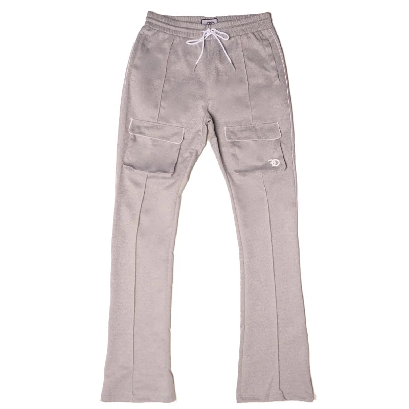 Vintage Logo Pants-F6770 Romo Track Pants - Gray