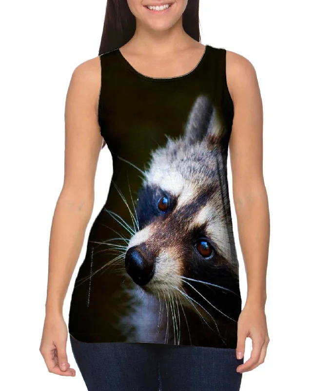 Lightweight Outdoor Tank-Curious Brown Raccoon