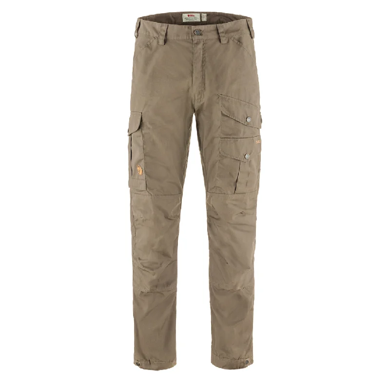 Soft Fleece Pants-Fjallraven Vidda Pro Reg Leg Trousers Suede Brown