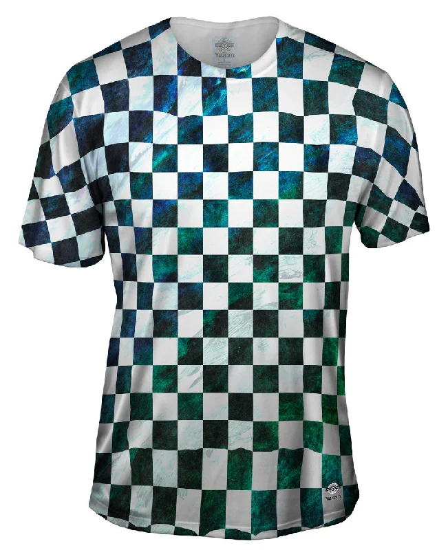 Artistic Abstract T-shirt-Checkered Dreams Checkered Past