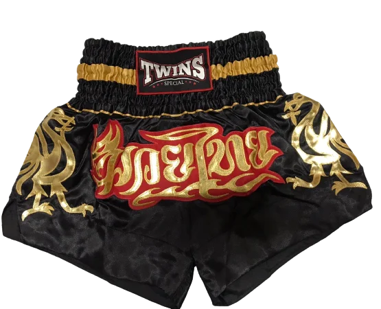 Outdoor Hiking Shorts-Twins Special Shorts T-153 Black Gold