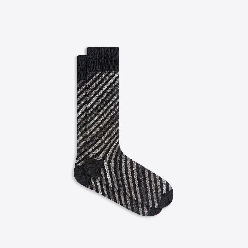 Personalized Name Socks-Striped Mid-Calf Socks