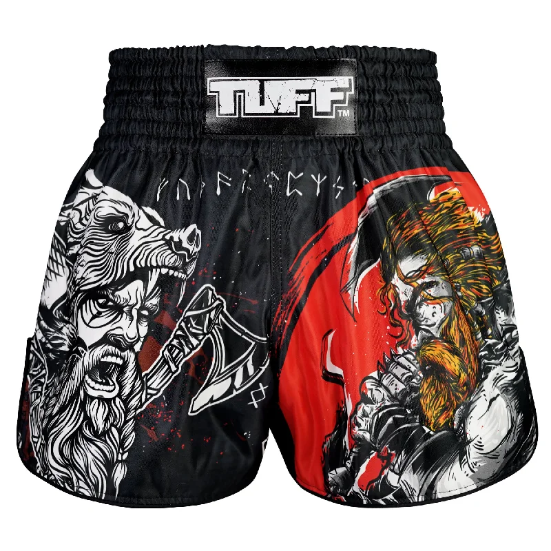 Breathable Running Shorts-Tuff Muay Thai Shorts TUF-RMS121-BLK