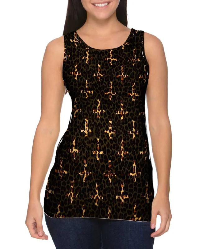 Relaxed Fit Sports Tank-Cheetah Cross Of St Peter