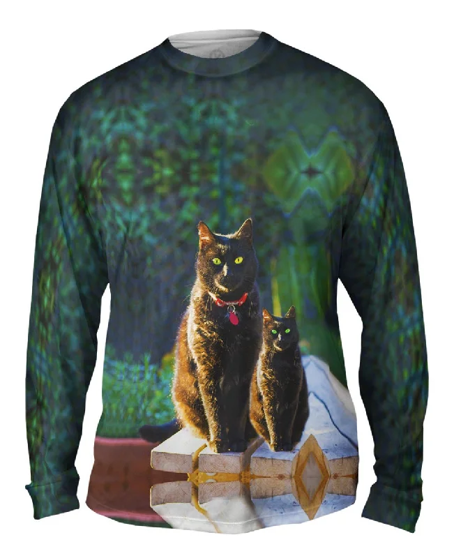 Comfortable Sweat Long Sleeve-Family Cats