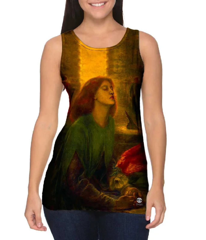 Trendy Text Tank-Dante Gabriel Rossetti - "Beata Beatrix" (1864)