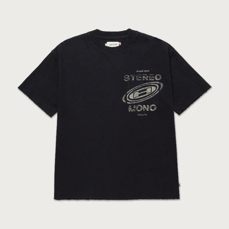 Street Art T-shirt-Stereo Mono Tee - Black