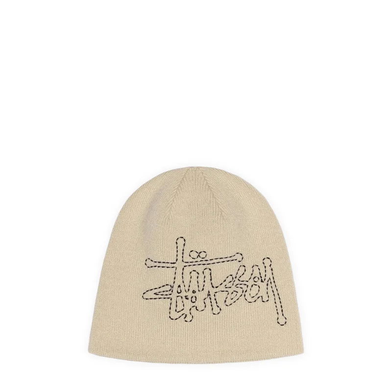 Artistic Design Hat-STITCH BASIC LOGO SKULLCAP