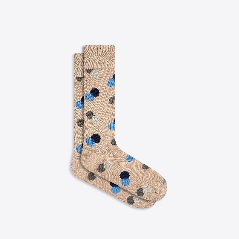 Comfortable Everyday Socks-Coin Dot Mid-Calf Socks