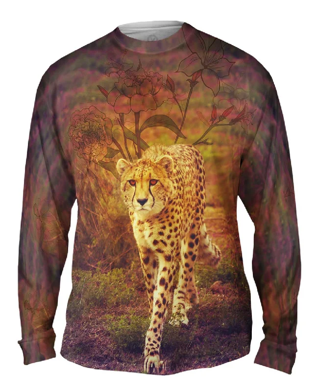 Outdoor Adventure Long Sleeve-Flower Cheetah