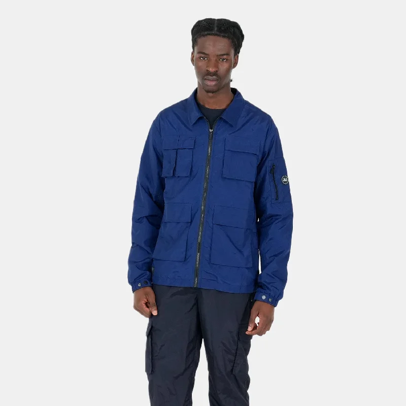 Lightweight Hiking Jacket-Pullman Overshirt Slate Blue