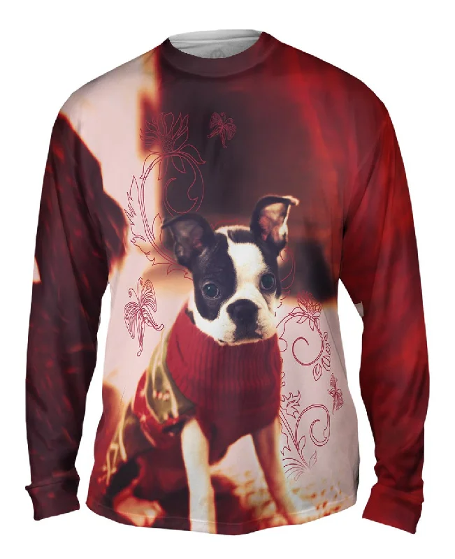 Stylish Long Sleeve Top-French Bulldog Sweater