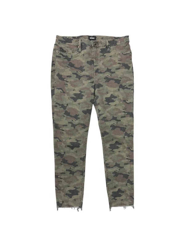 Soft Fleece Pants-Pants Designer By Hudson In Camouflage Print, Size: 12