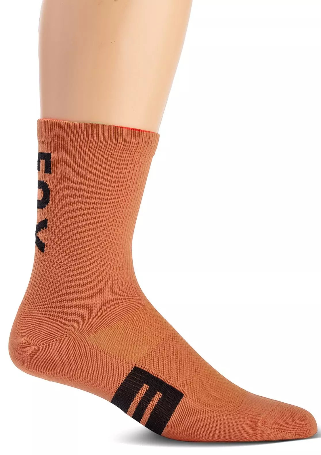 Fun Printed Crew Socks-Fox Racing 6" Flexair Merino Sock - Atomic Orange