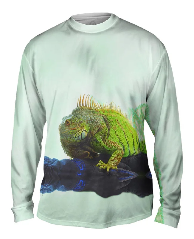 Warm Long Sleeve Sweatshirt-Fierce Iguana