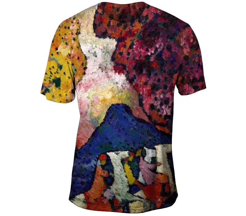 Artistic Pattern T-shirt-Blue Mountain - Kandinsky